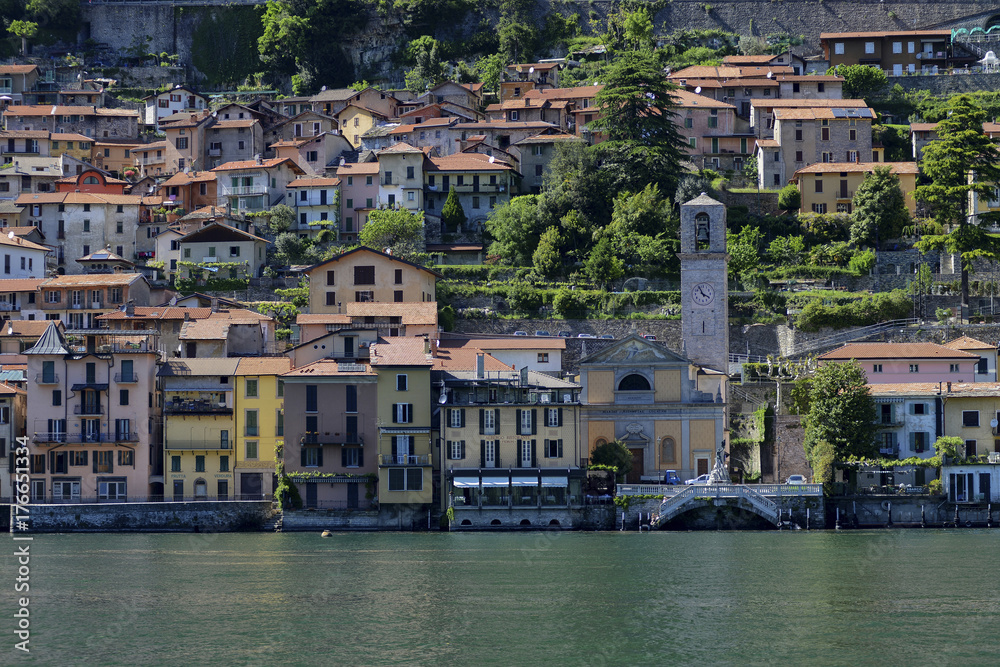  Lake Como; Carate Urio, partial view from the lake.