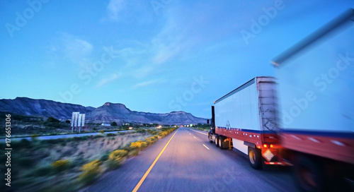large freight truck on highway