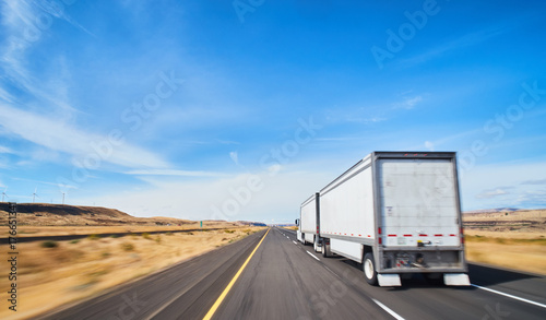 large freight truck on highway