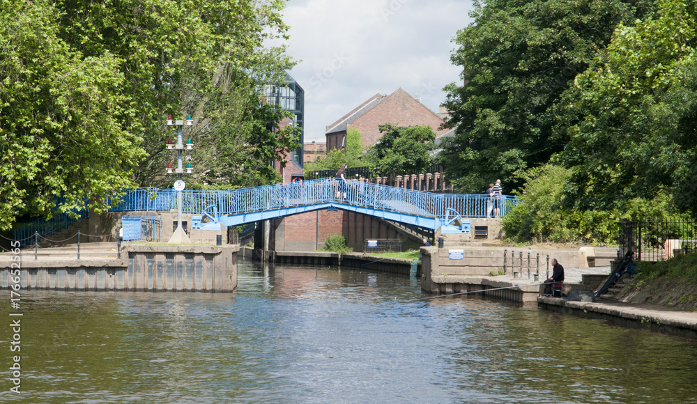 Naklejka premium The point where the River Foss joins the River Ouse