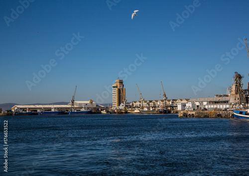 Cityscape of Cape Town and the Waterfront at the Western Cape in South Africa