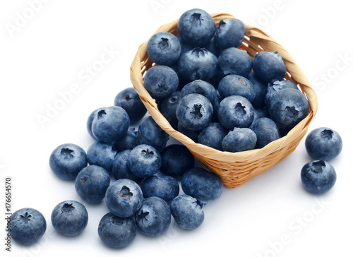 Group of fresh blueberries