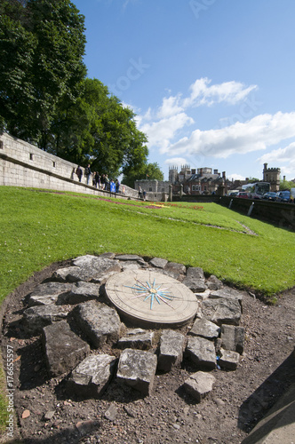 Sundial by York Walls near Lendal bridge photo