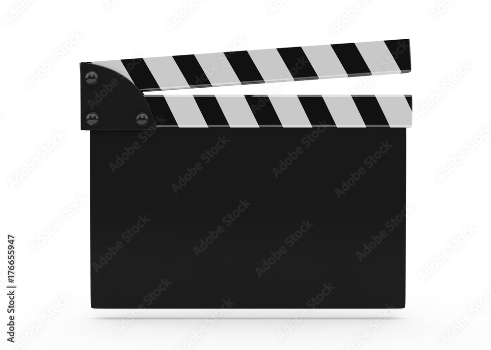 Film Slate On White