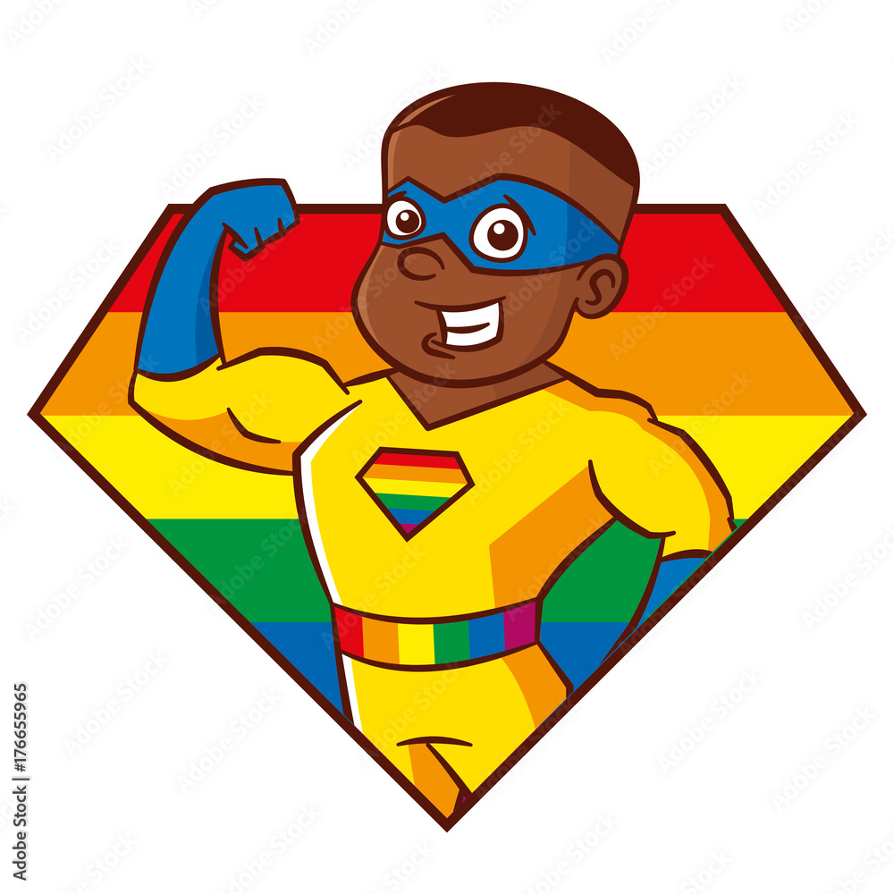 LGBT Superhero Cartoon character