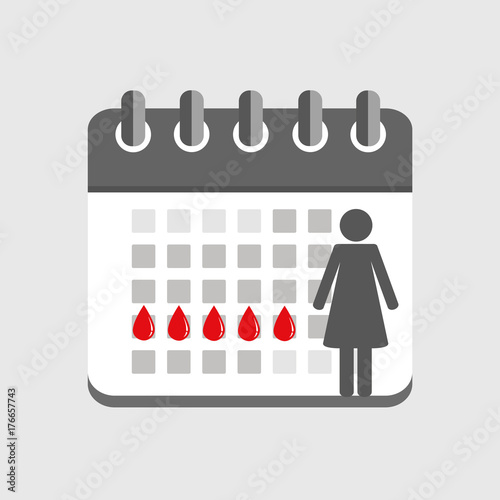 menstruation kalender weiblicher zyklus photo