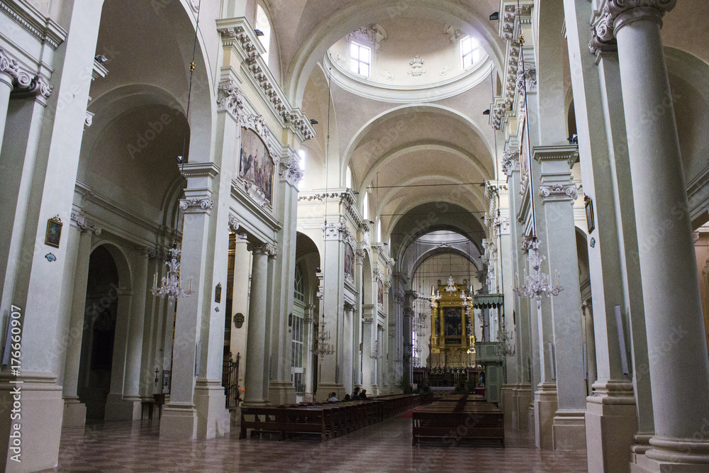 Inside the Basilica di San Domenico in Bologna, Italy
