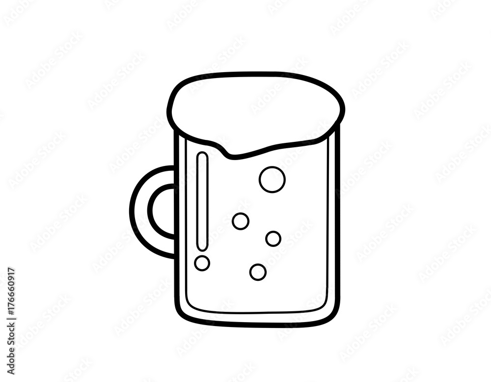 ビール(線画) ビール(線画)