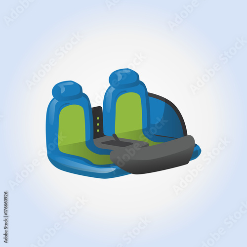 Car perfomance tuning vector icon or illustration