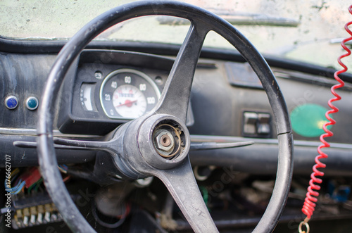 Old steering wheel © focusandblur