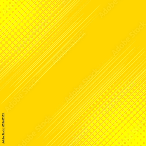Comic background with halftone effect and speed flying strip. Comic book elements. Yellow abstract backdrop. Vector illustration.