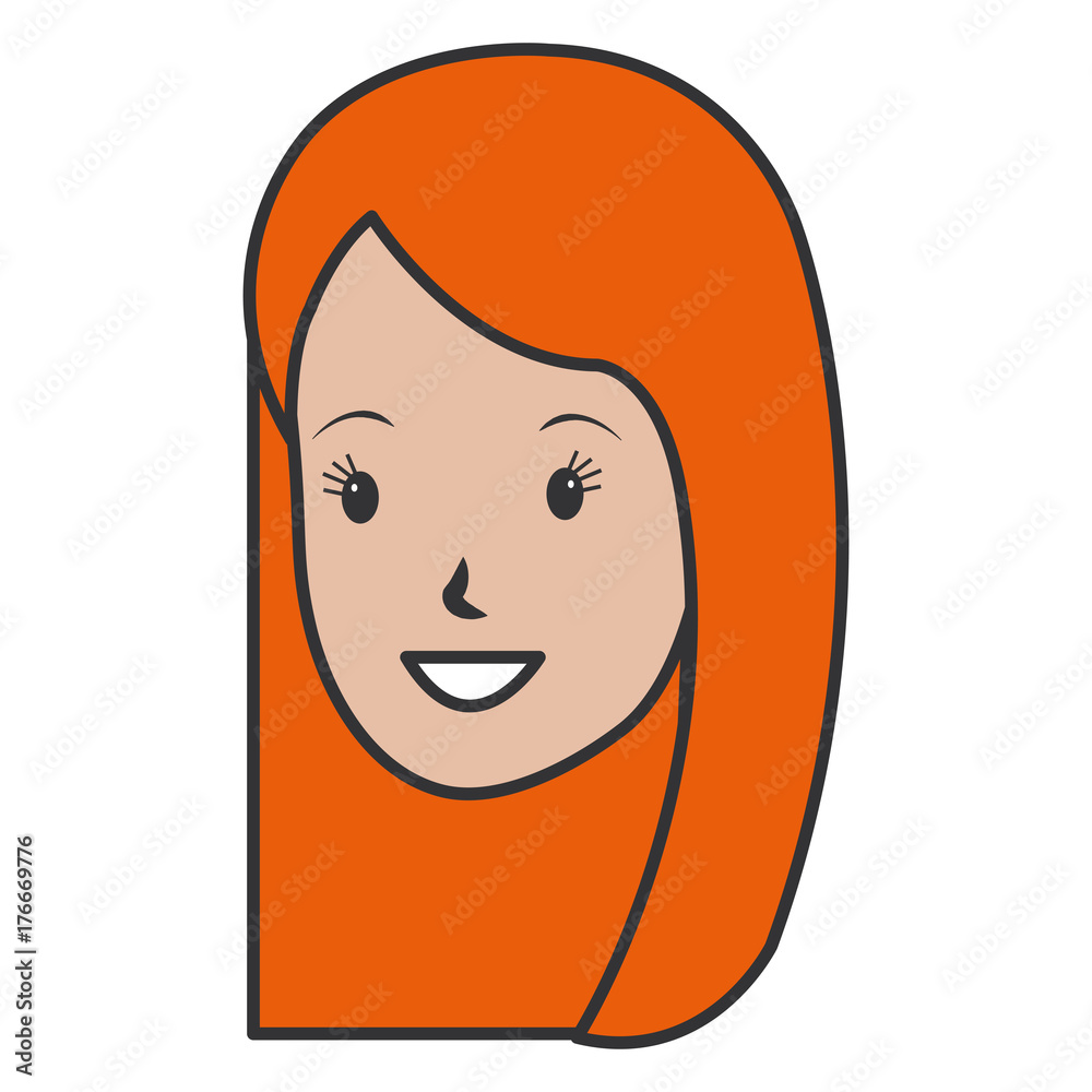 beautiful woman head avatar character beautiful woman head avatar character