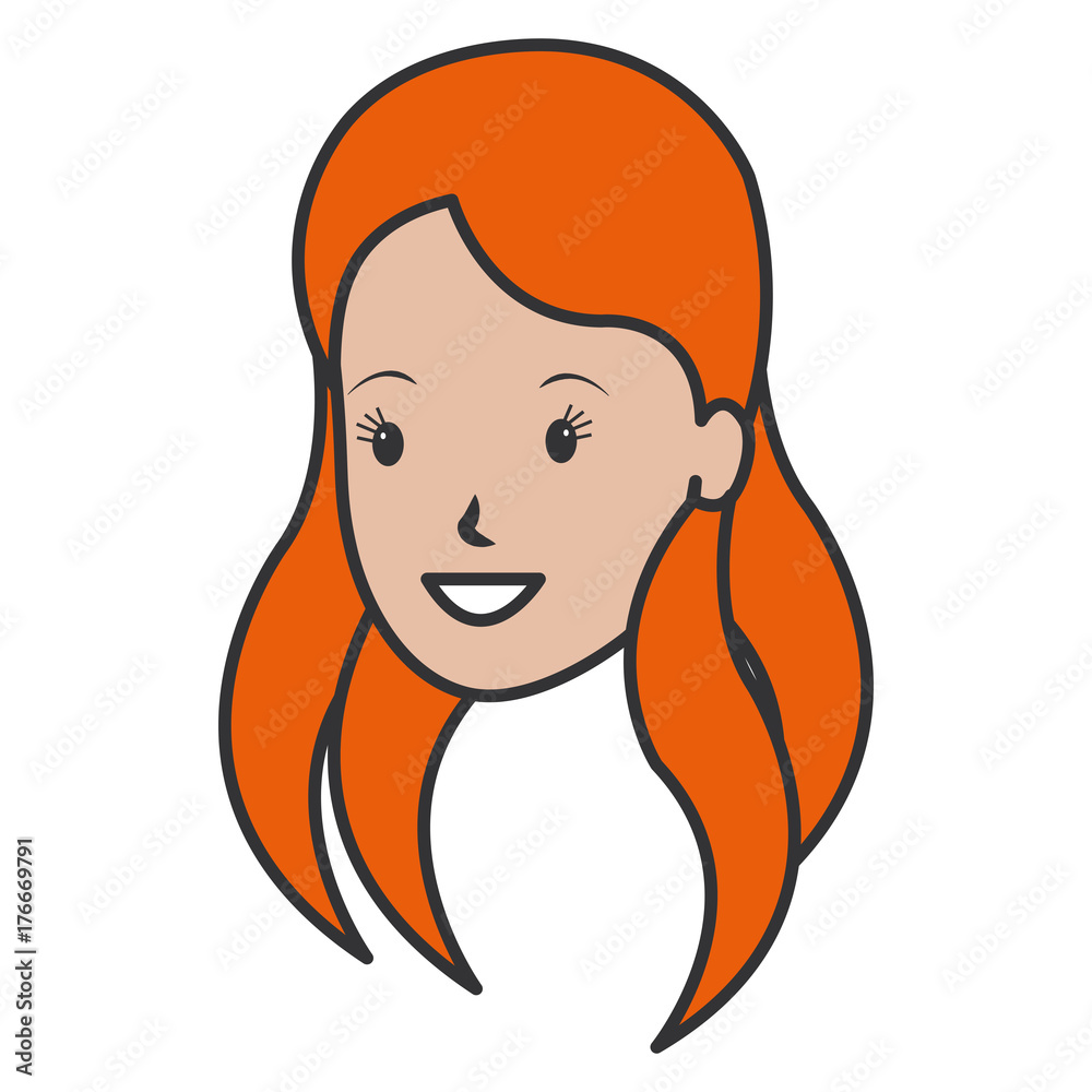 beautiful woman head avatar character beautiful woman head avatar character