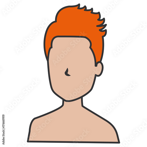 young man shirtless avatar character