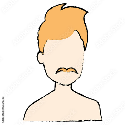 young man shirtless avatar character