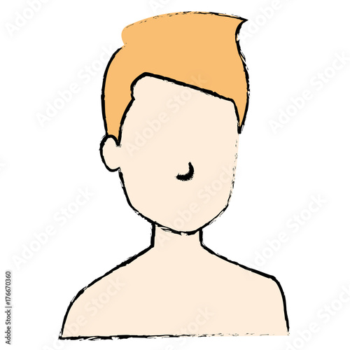 young man shirtless avatar character