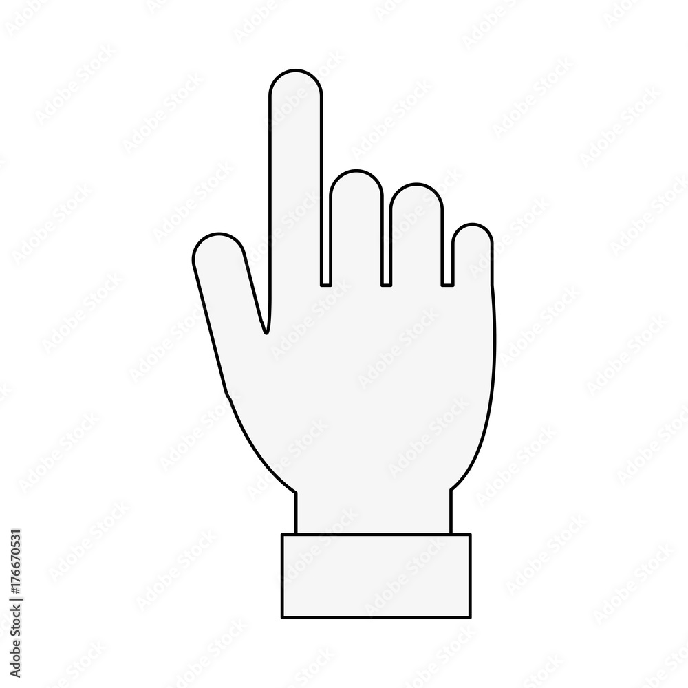 Hand Touching something icon vector illustration graphic design Hand Touching something icon vector illustration graphic design