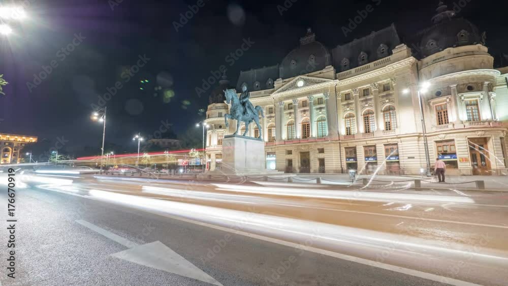Night timelapse at the Central University Library Night timelapse at the Central University Library