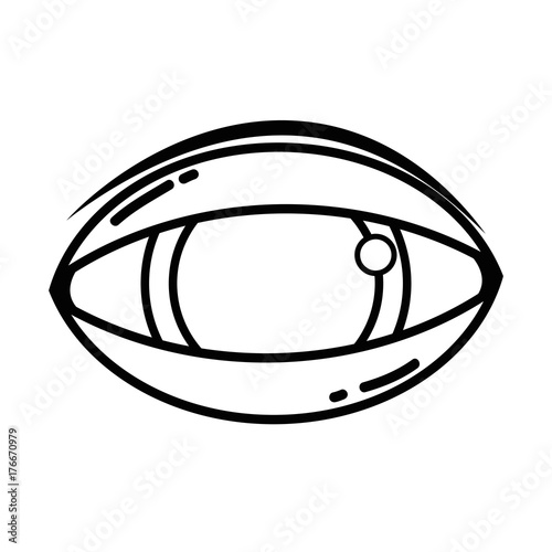 line human eye to optical vision icon