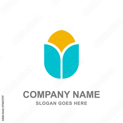 Tulip Flower Nature Beauty Logo Vector