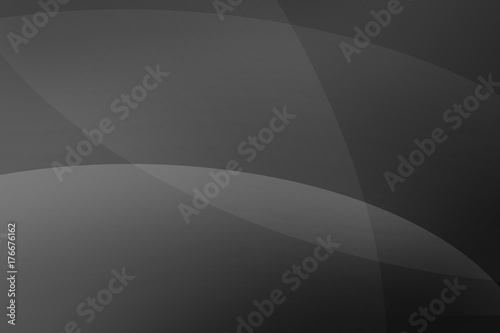 Abstract black and gray background of abstract curves wave line overlay. Gray to black technology abstract background style.