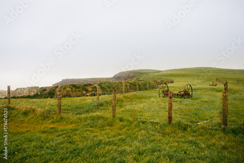 Misty Farm Landscape
