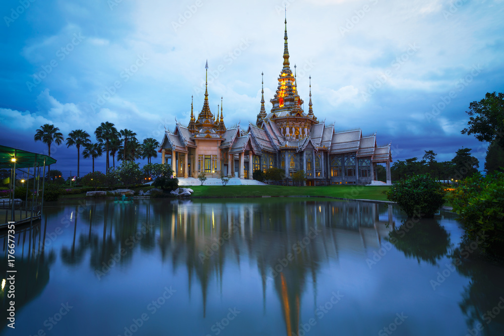 Wat None Kum at sunset, Nakhon Ratchasima province Thailand Wat None Kum at sunset, Nakhon Ratchasima province Thailand