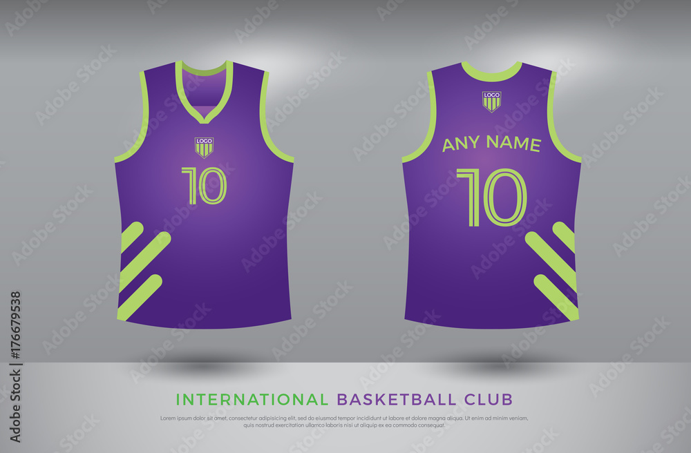 jersey design violet color