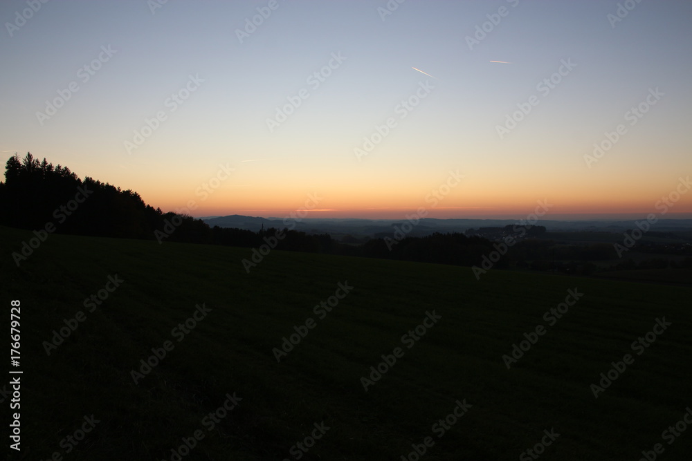 herbst sonnenuntergang landschaft