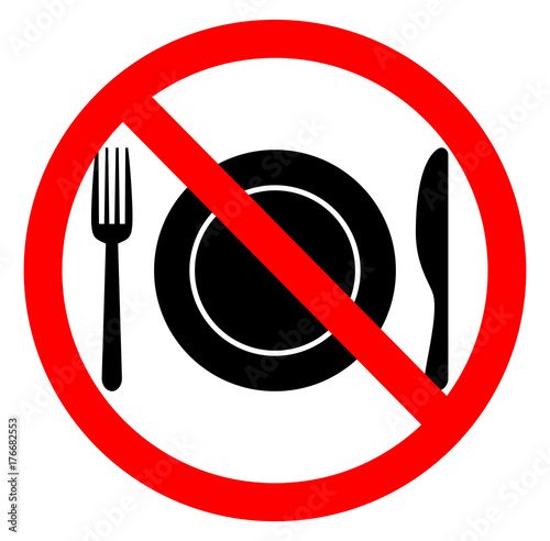 No food sign