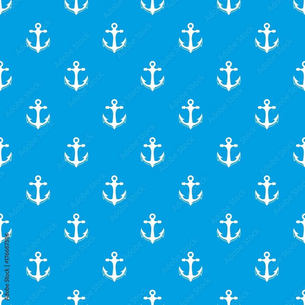 Anchor pattern seamless blue Anchor pattern seamless blue
