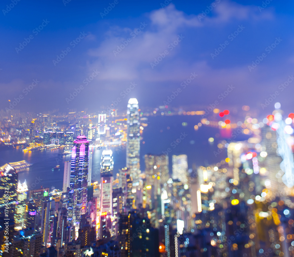 Obraz premium Hongkong city scape