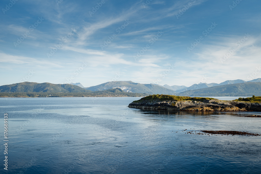 Beautiful view on norwegian fjords Beautiful view on norwegian fjords