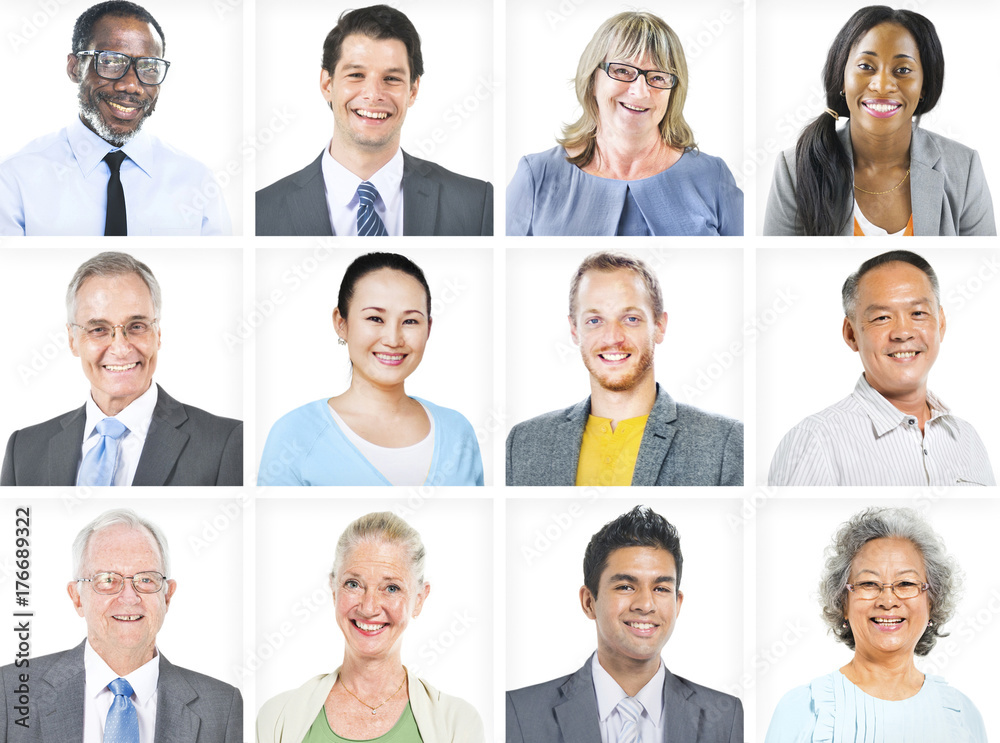 Portrait of Multiethnic Diverse Business People Portrait of Multiethnic Diverse Business People