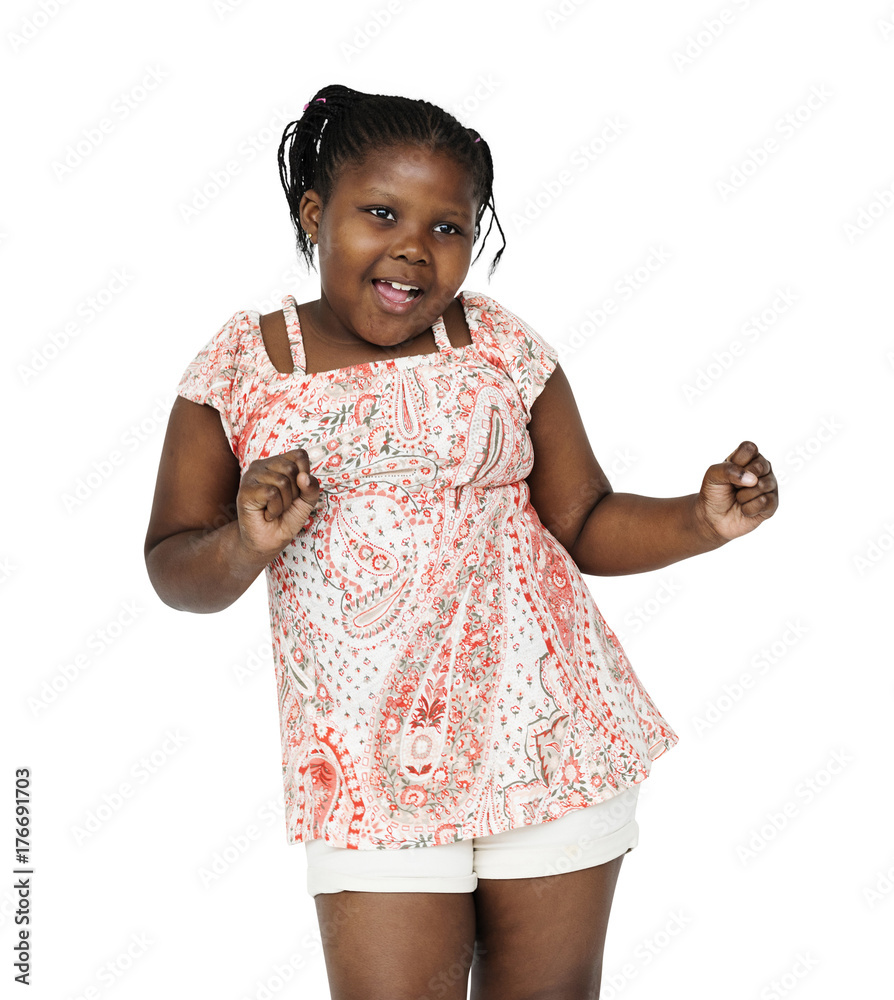 African descent girl is dancing in a shoot African descent girl is dancing in a shoot