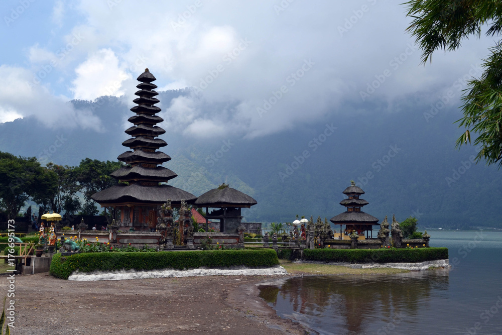 The serene Hindu temple by the lake. Pic was taken in Ulun Danu Batur, Bali The serene Hindu temple by the lake. Pic was taken in Ulun Danu Batur, Bali