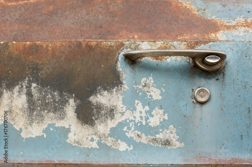 Old car door handles