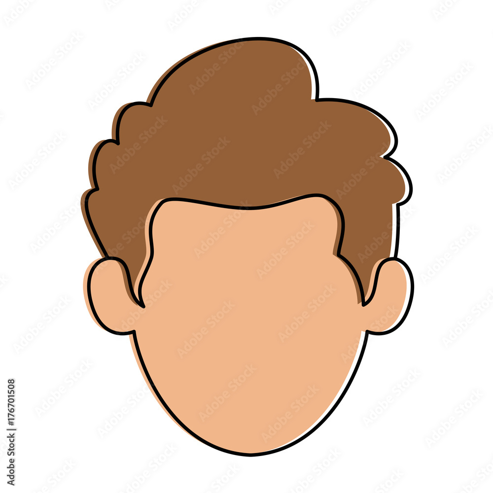 young man head avatar character young man head avatar character