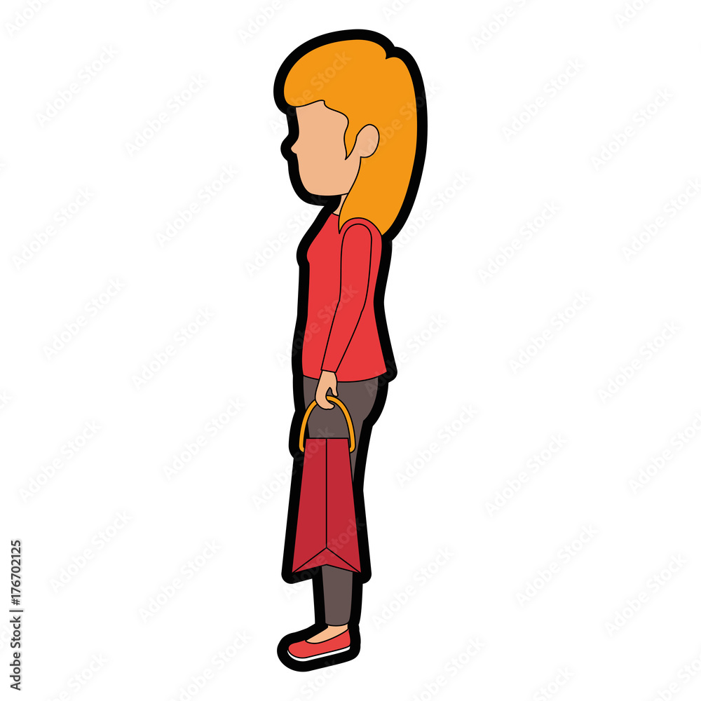 woman with shopping bag