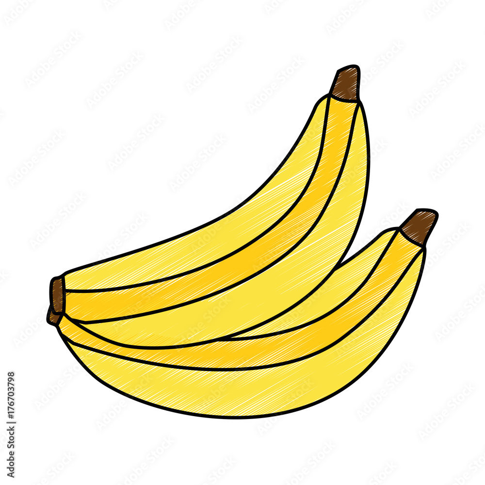 banana fresh fruit icon