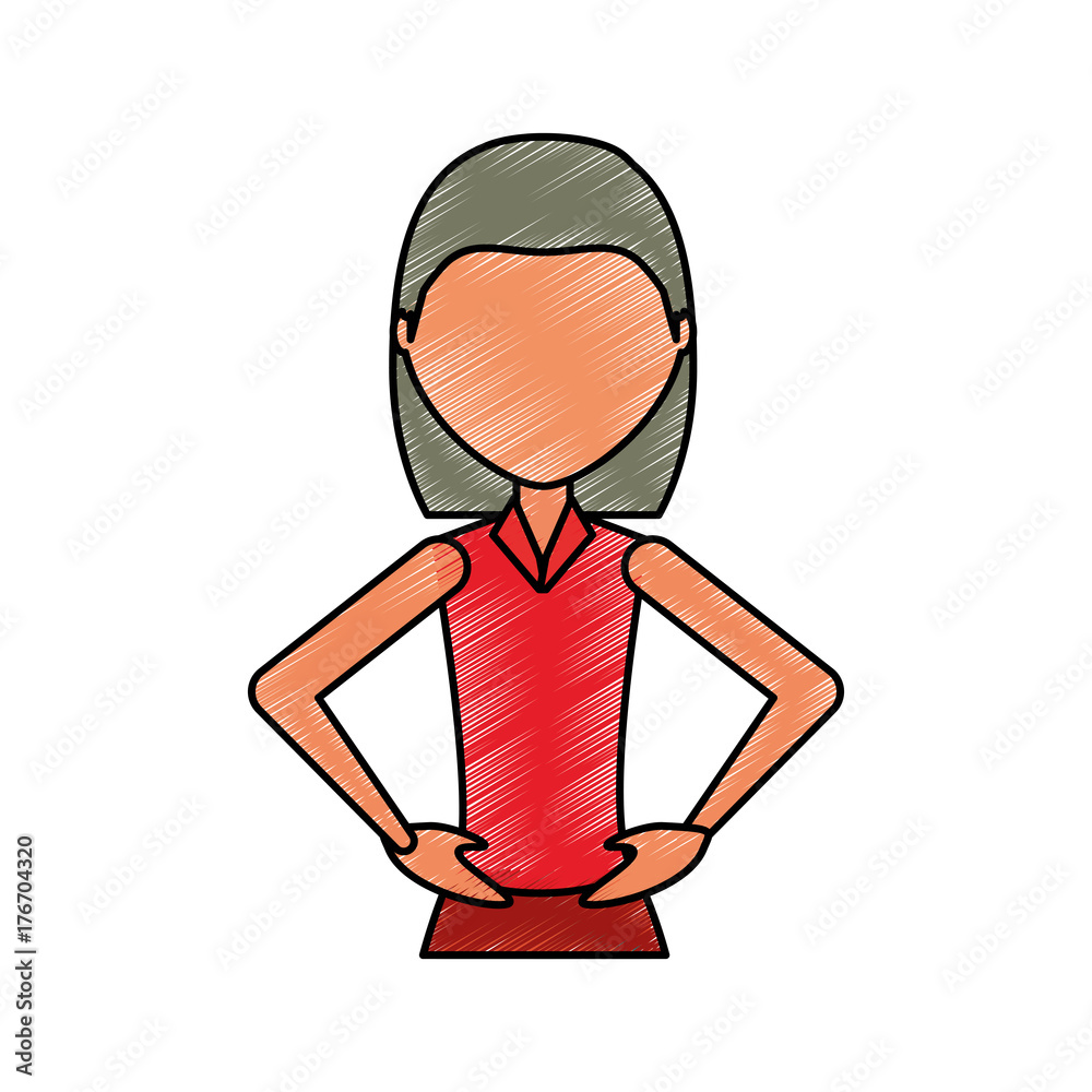 woman  vector illustration