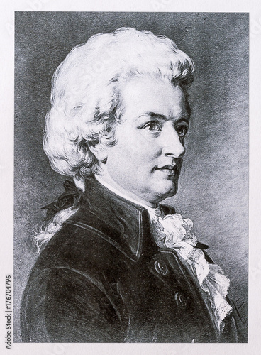 Portrait of Wolfgang Amadeus Mozart photo