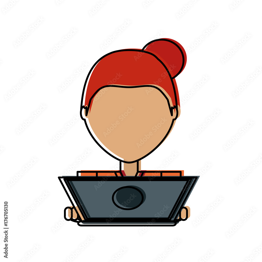 Fototapeta premium woman vector illustration
