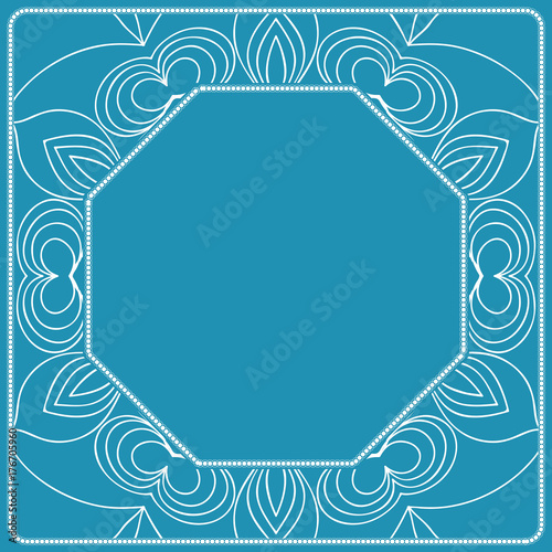design decorative frame for cutting. vector illustration. lace ornament for border