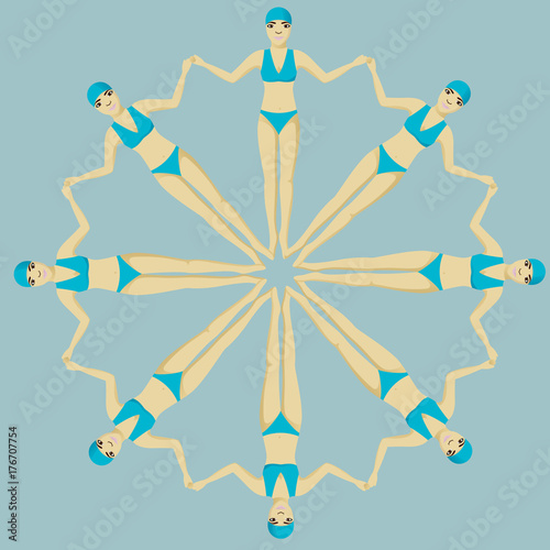 Synchronized swimming