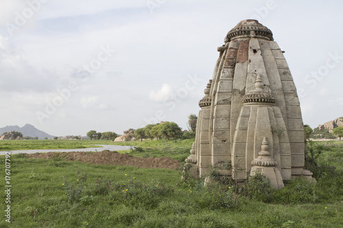 half temple under land photo