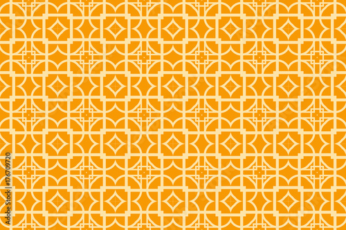 modern geometric seamless pattern in orange color style. vector illustration. for design invitation card, gift box, background, wallpaper, textile