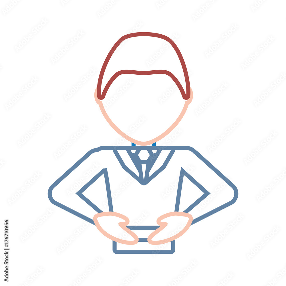 Obraz premium man vector illustration