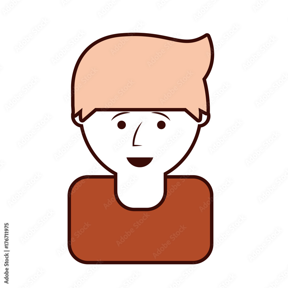 cartoon man icon