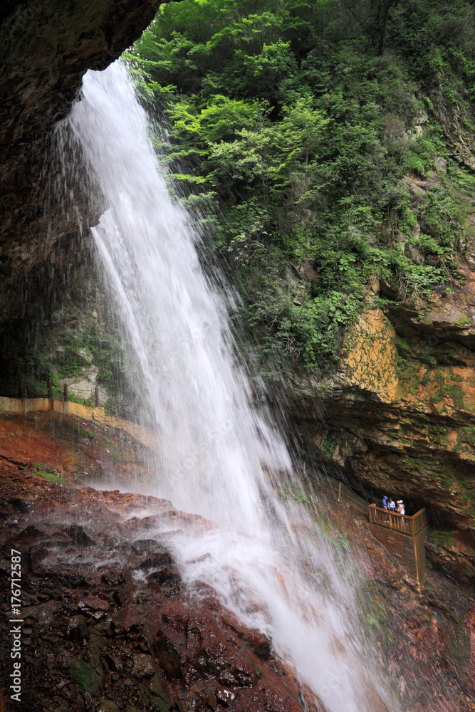 Obraz premium 松川渓谷 雷滝 kaminaridaki falls